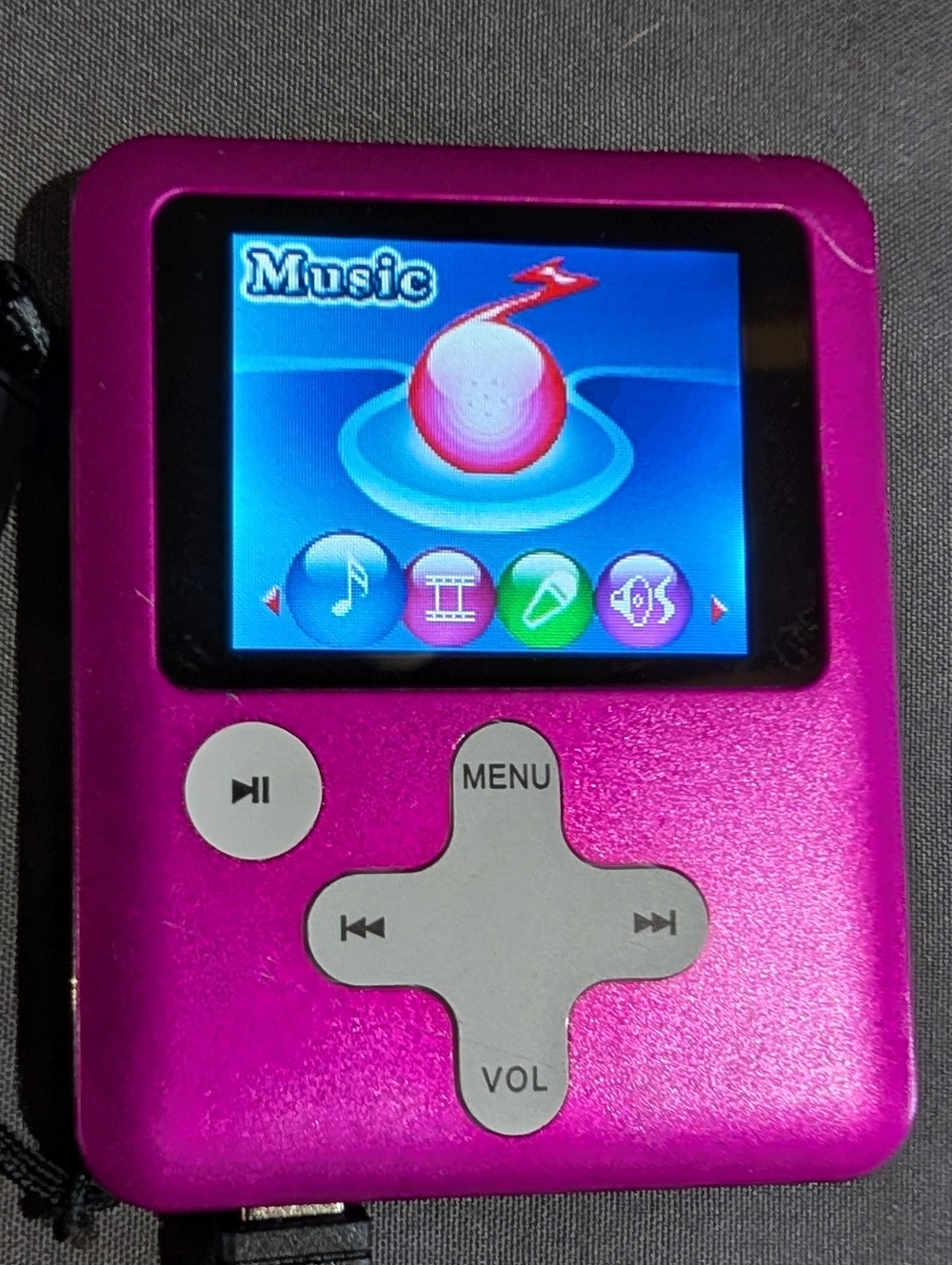 Hipstreet MP3 Video Player 4Gb Music Video HS-7334 Pink